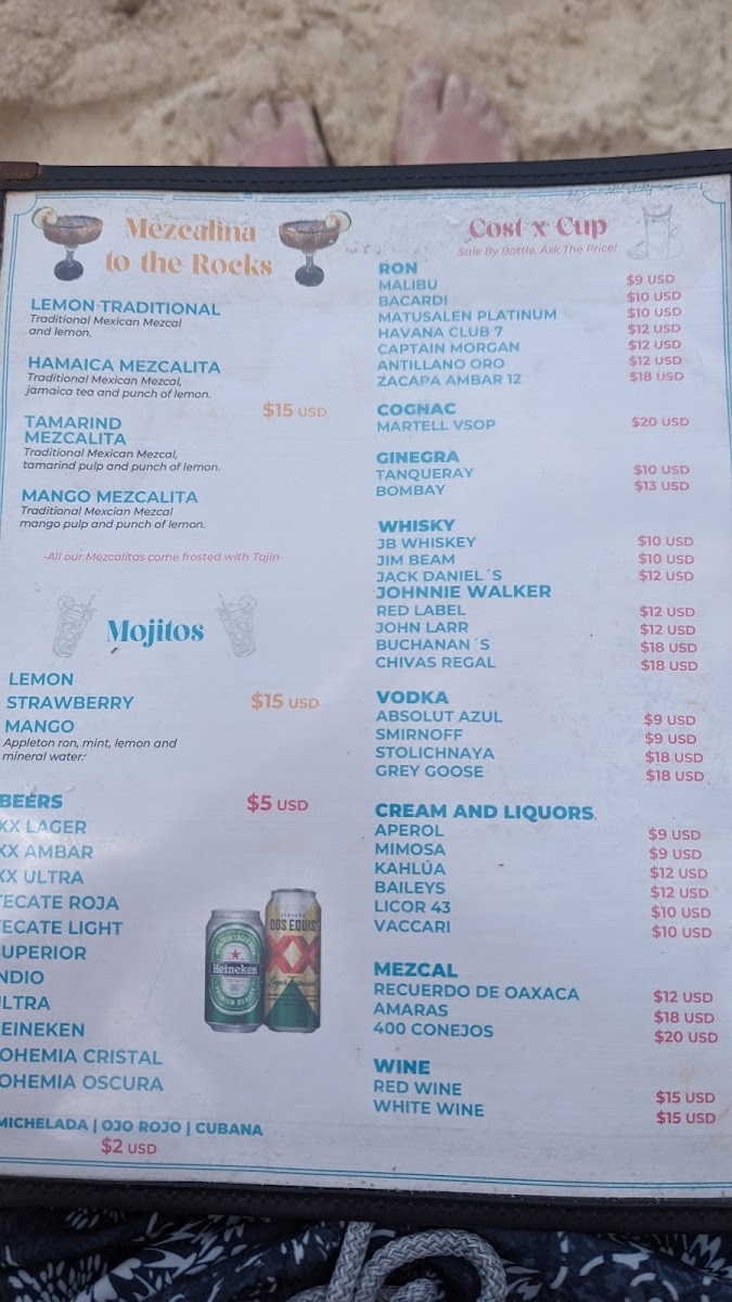 Tequila Beach Club Cozumel Menu - Image 2