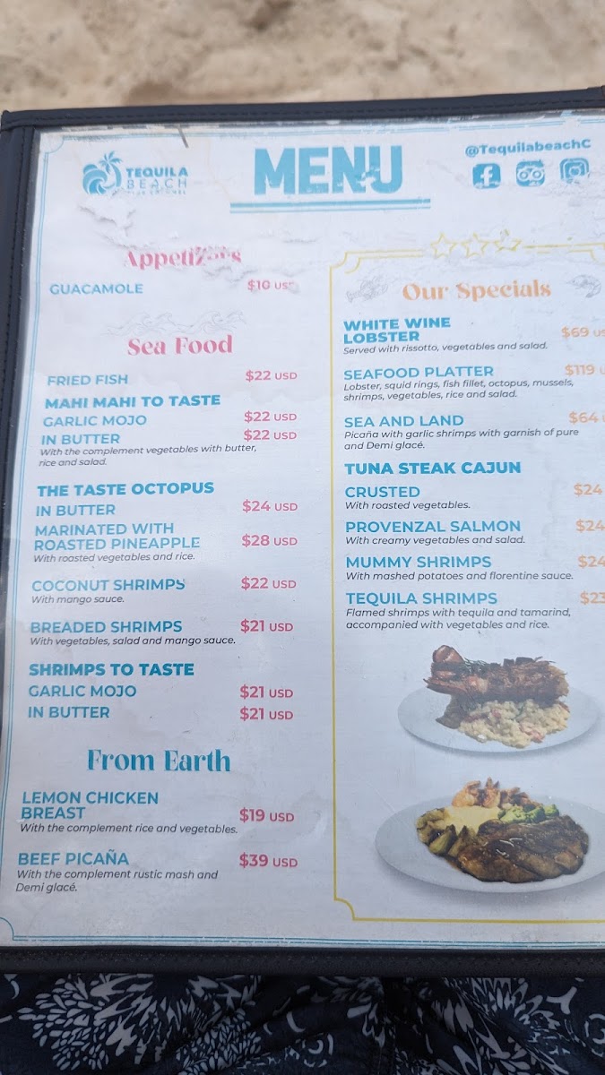 Tequila Beach Club Cozumel Menu - Image 4