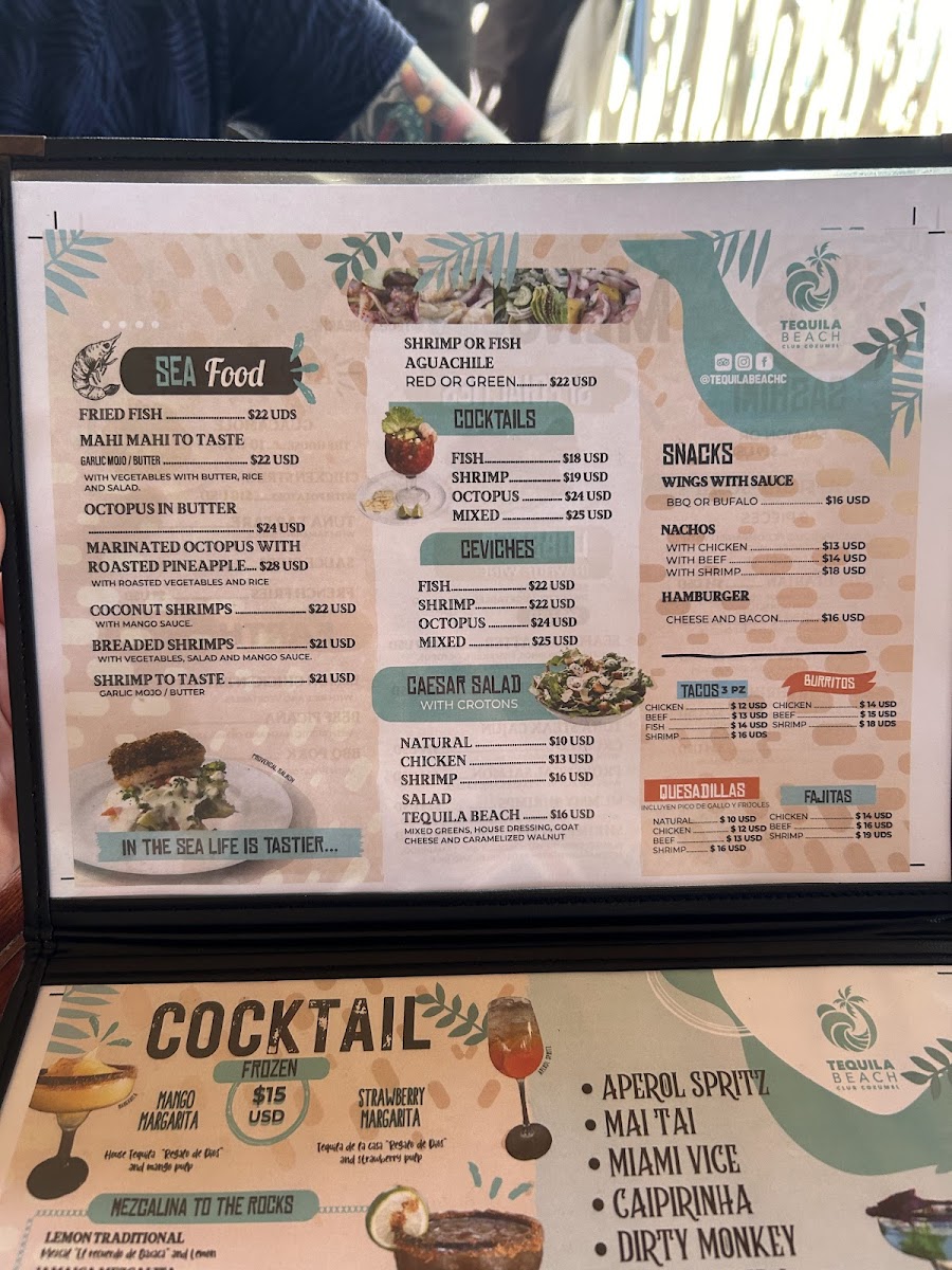 Tequila Beach Club Cozumel Menu - Image 6